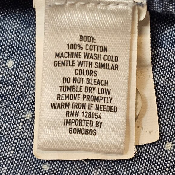 Bonobos Chambray Button Down Standard Fit M - Picture 7 of 7